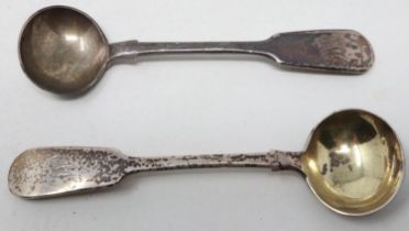 Two hallmarked silver spoons, 23g. UK P&P Group 1 (£16+VAT for the first lot and £2+VAT for
