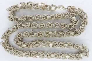 925 silver neck chain, L: 44 cm. UK P&P Group 1 (£16+VAT for the first lot and £2+VAT for subsequent
