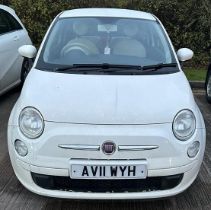 2011 Fiat 500 1.2 petrol 107,675 miles 1 former keeper MOT until 31/05/2024. Not available for in-
