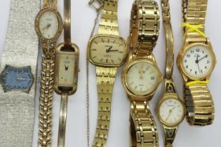Seven ladies wristwatches including Rotary, Limit, Lanco, Accurist. UK P&P Group 1 (£16+VAT for