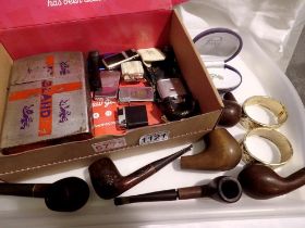 Quantity of pipes, lighters and smoking paraphernalia. Not available for in-house P&P