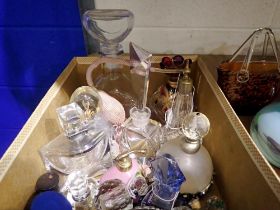 Quantity of glass perfume bottles. Not available for in-house P&P