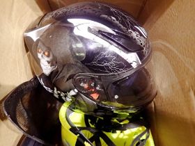 Quantity of helmets including motorcycle and work safety helmet. Not available for in-house P&P