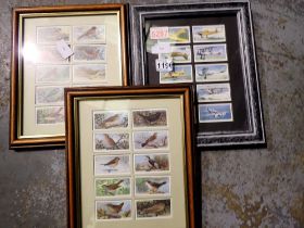 Thirty cigarette cards within three frames, Wills and Players. Not available for in-house P&P