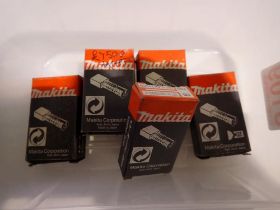 Five sets of Makita power tool brushes, new old stock. UK P&P Group 1 (£16+VAT for the first lot and