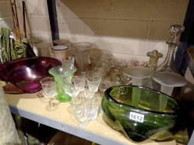 Collection of mixed glassware. Not available for in-house P&P