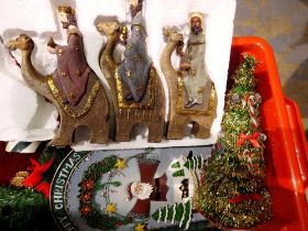 Mixed Christmas decorations. Not available for in-house P&P