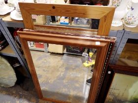 Mixed framed mirrors. Not available for in-house P&P