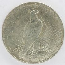 1922 American peace dollar. UK P&P Group 1 (£16+VAT for the first lot and £2+VAT for subsequent