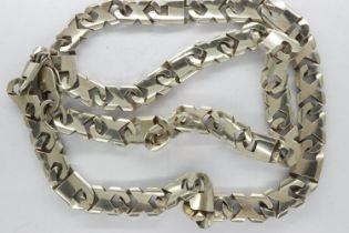 Heavy gauge 925 silver neck chain, L: 50 cm, 58g. UK P&P Group 1 (£16+VAT for the first lot and £2+