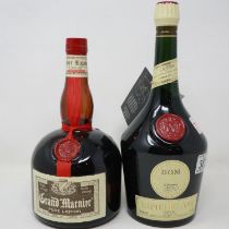 1L bottle of Benedictine and a 1L bottle of Grand Marnier. UK P&P Group 2 (£20+VAT for the first lot