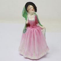 Royal Doulton figurine, Mirabel M68, no cracks or chips, H: 11 cm. UK P&P Group 1 (£16+VAT for the