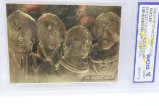 1996 Sportstime 23k gold Beatles For Sale album cover, 90 x 60 mm. UK P&P Group 1 (£16+VAT for the