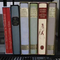 Shelf of Folio Society books. Not available for in-house P&P