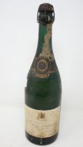 Early bottle of Louis Roederer champagne, by appointment to the late King George V. UK P&P Group