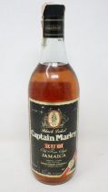 1L bottle of Captain Marley black label rum. UK P&P Group 2 (£20+VAT for the first lot and £4+VAT