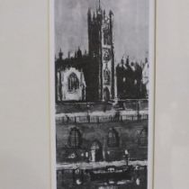 Harold Riley (1934 - 2023): artist signed limited edition print, Bridge, 41/100, 12 x 19 cm. Not