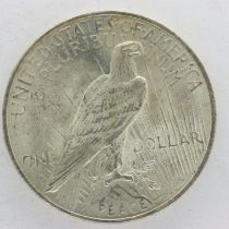 1923 American peace dollar. UK P&P Group 1 (£16+VAT for the first lot and £2+VAT for subsequent