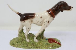 Royal Doulton Animals figurine, Pointer RDA15 from the Gun Dog collection, raised on a plinth, no