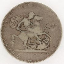 George III 1818 crown. UK P&P Group 1 (£16+VAT for the first lot and £2+VAT for subsequent lots)