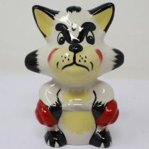 Lorna Bailey cat, Arnie, no cracks or chips, H: 12 cm. UK P&P Group 1 (£16+VAT for the first lot and