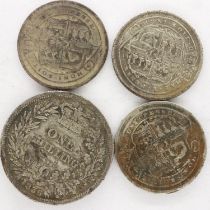 George IV 1836 shilling and three sixpences. UK P&P Group 1 (£16+VAT for the first lot and £2+VAT