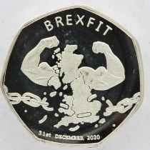 Commemorative 50p coin, Brexfit. UK P&P Group 1 (£16+VAT for the first lot and £2+VAT for subsequent