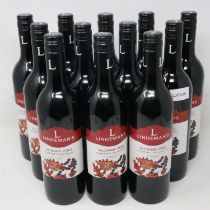 Twelve bottles of Lindeman's alcohol free Cabernet Sauvignon. Not available for in-house P&P