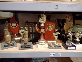 Mixed sporting trophies. Not available for in-house P&P