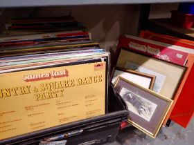 A large quantity of mixed LPs including Country. Not available for in-house P&P