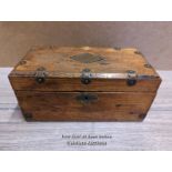 SMALL TWO COMPARTMENT TEA CADDY