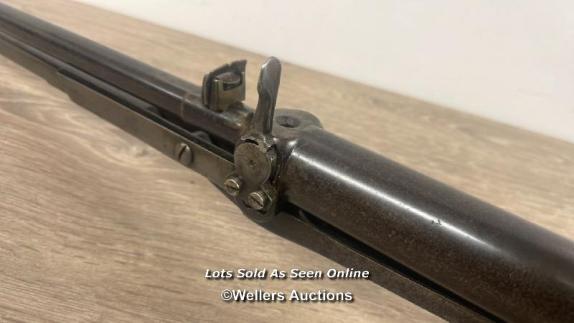 VINTAGE HAENEL MODEL IV .177 CALIBRE AIR RIFLE MADE IN GERMANY 109.5CM LONG - Image 8 of 10