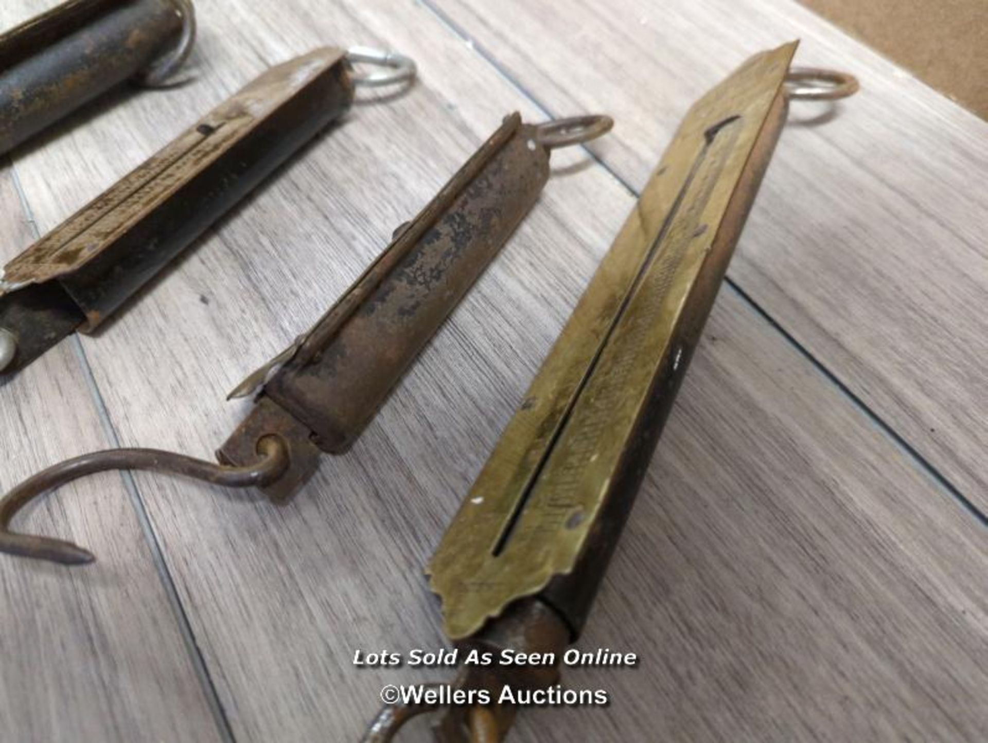 COLLECTION OF FOUR OLD PATENTED SALTER SPRING BALANCES - Image 4 of 4