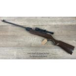 WESLAKE .177 CALIBRE AIR RIFLE WITH SCOPE. 108CM LONG