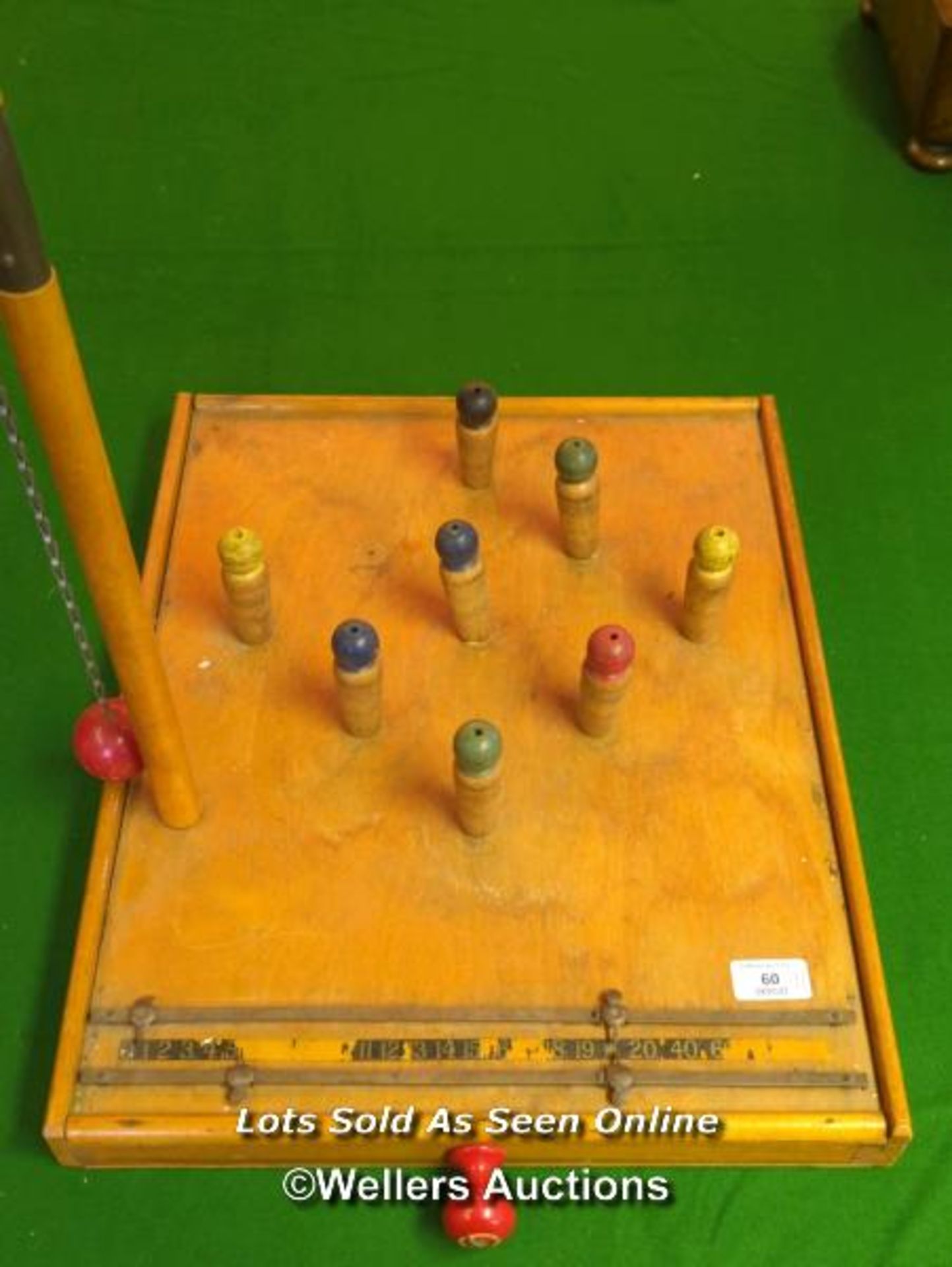 BAR SKITTLE SET / IN NEED OF RESTORATION [THIS LOT WILL NEED COLLECTING FROM THE ACADEMY BILLIARD - Image 2 of 6