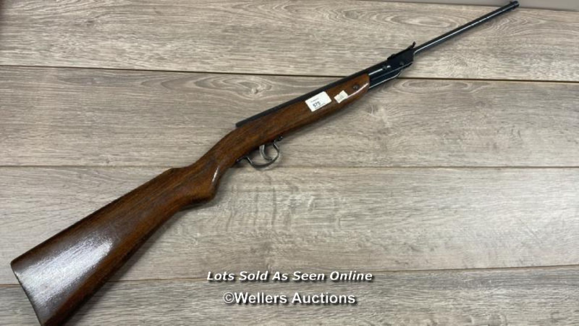 VINTAGE WEBLEY & SCOTT WEBLEY JUNIOR .177 AIR RIFLE NO.472 WITH ORIGINAL BOX. 93CM LONG - Image 3 of 10