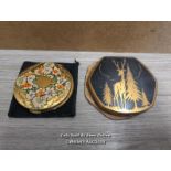 TWO VINTAGE POWDER COMPACTS