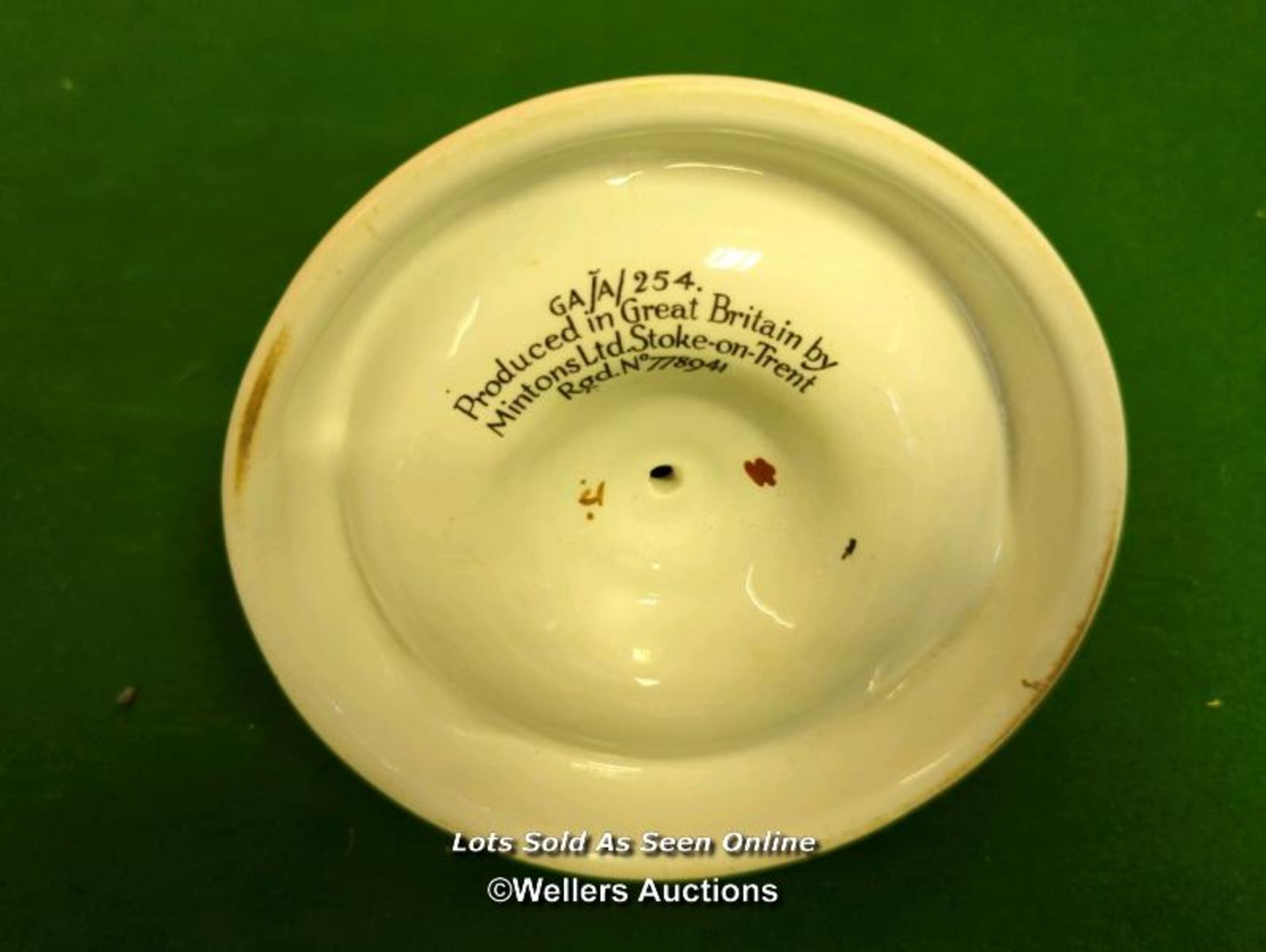 2X ASH TRAYS, BOTH MINTONS [THIS LOT WILL NEED COLLECTING FROM THE ACADEMY BILLIARD COMPANY IN - Image 7 of 7