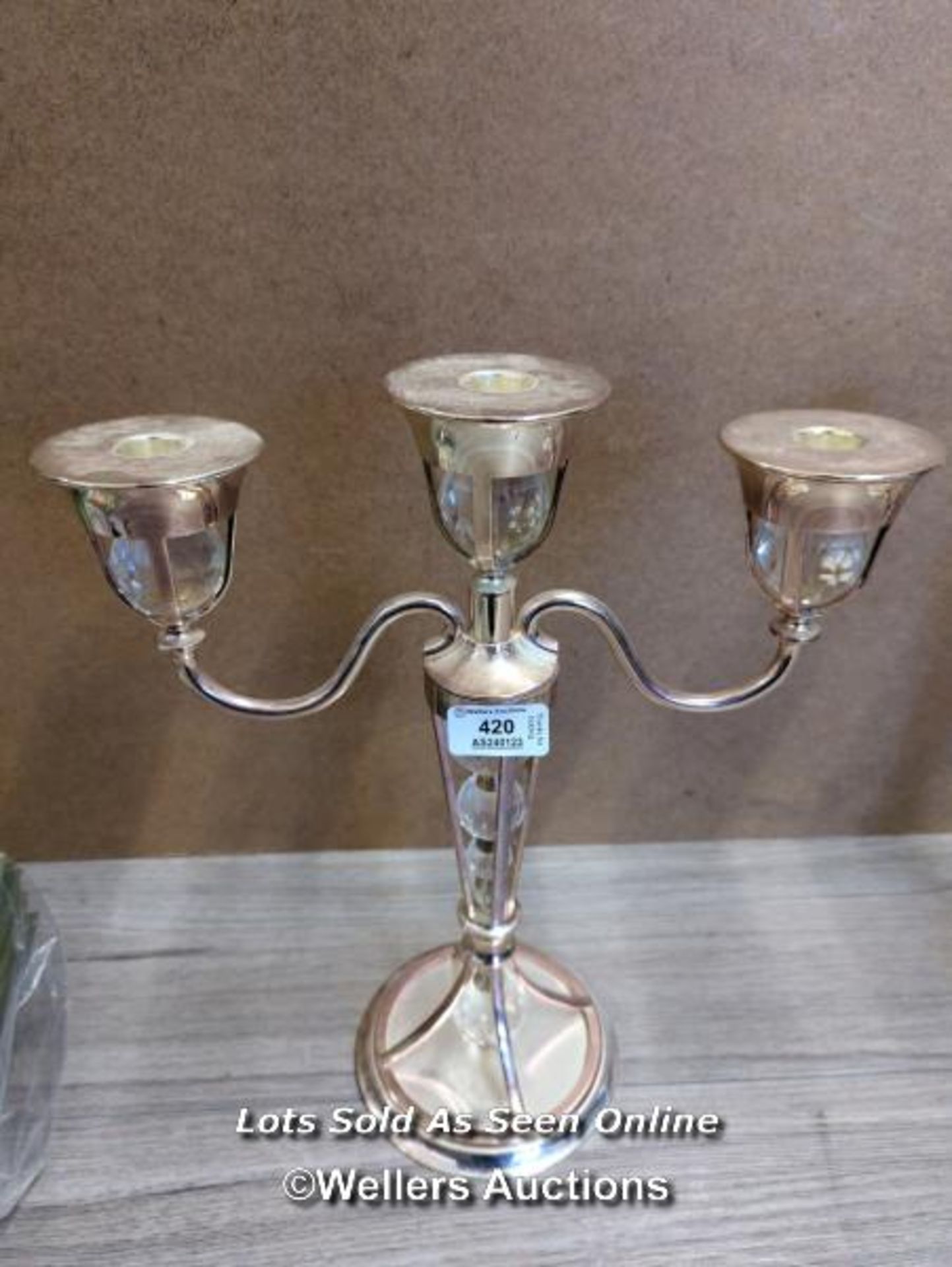 PAIR OF MODERN CANDLE HOLDERS, 36CM HIGH - Image 2 of 5