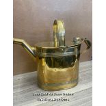 LARGE BRASS WATERING CAN, 43CM HIGH