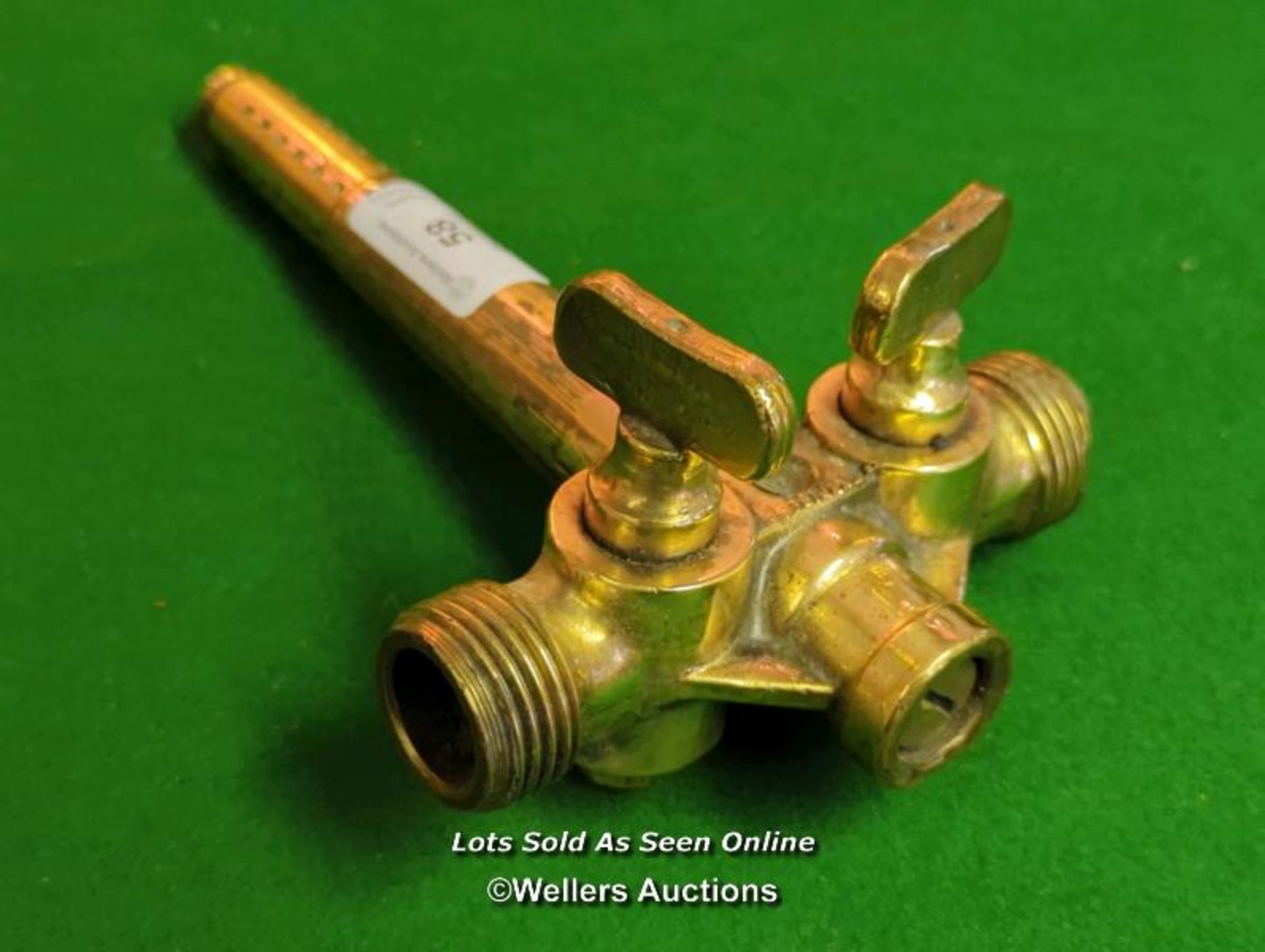 ANTIQUE HARRY MASON BIRMINGHAM VERIBEST DOUBLE ENTRY BEER TAP [THIS LOT WILL NEED COLLECTING FROM - Image 2 of 5
