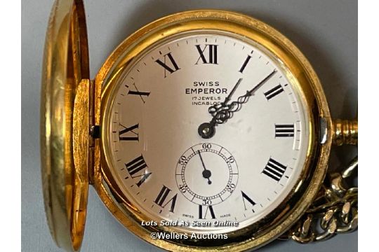 swiss emperor watch 17 jewels incabloc