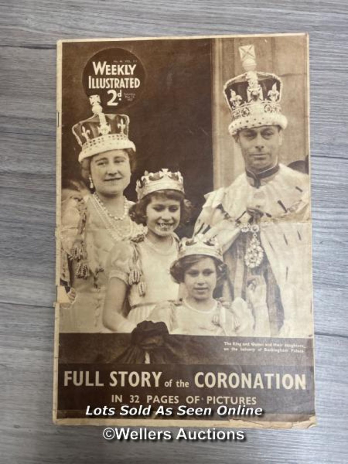 THE CORONATION OF KING GEORGE VI & QUEEN ELIZABETH - WEEKLY ILLUSTRATED NO.46 VOL III MAY 15TH - Image 2 of 5