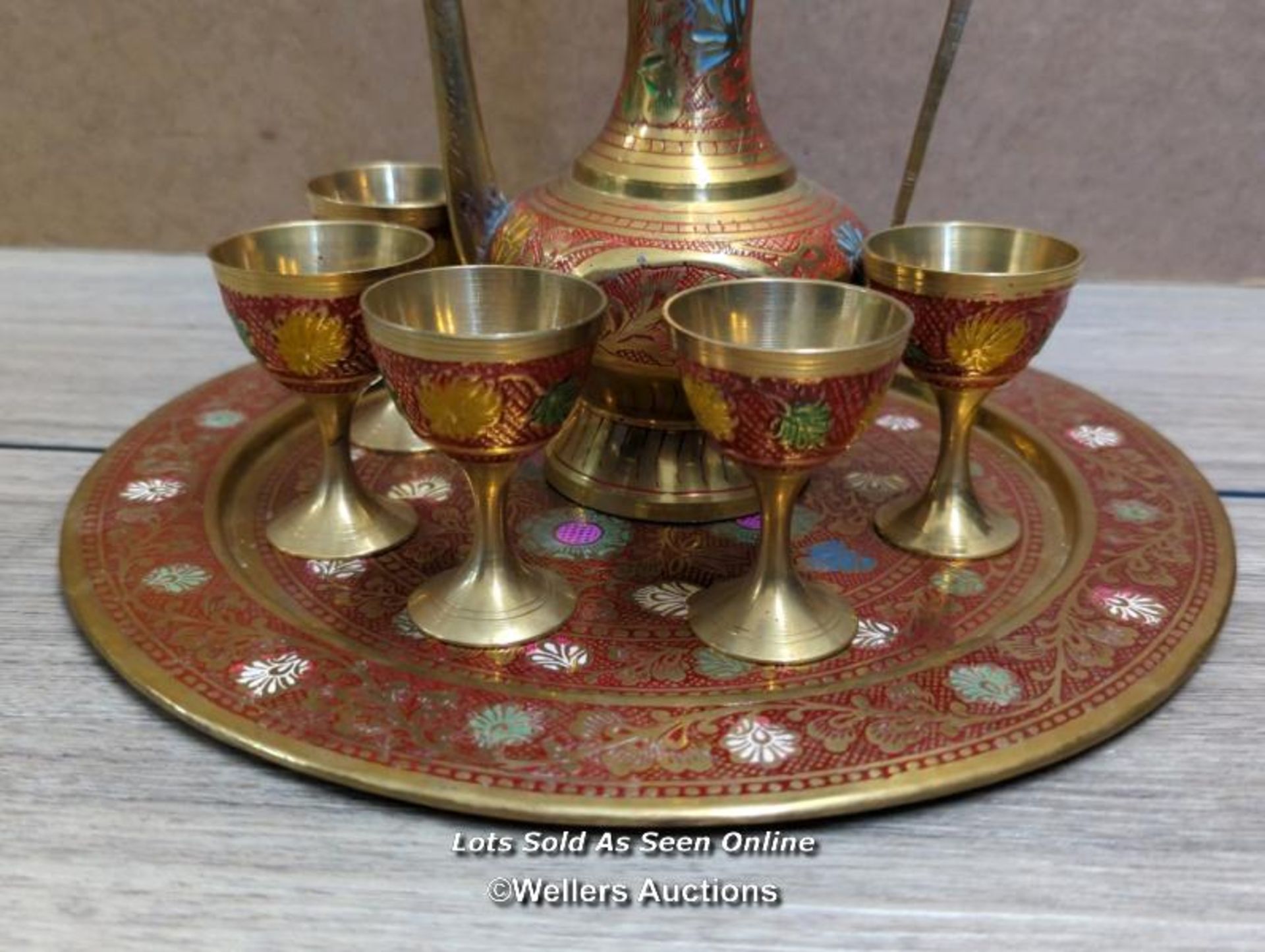 DECORATIVE MIDDLE EASTERN COFFEE SET - Image 2 of 6