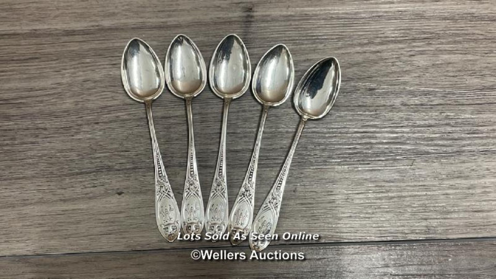 A CONTINENTAL SILVER PART DINNER SERVICE MAINLY BY WESSMANN INCLUDING A LARGE SERVING SPOON 37CM - Image 6 of 13