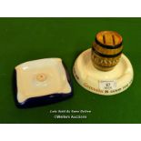 2X ASH TRAYS, BOTH MINTONS [THIS LOT WILL NEED COLLECTING FROM THE ACADEMY BILLIARD COMPANY IN