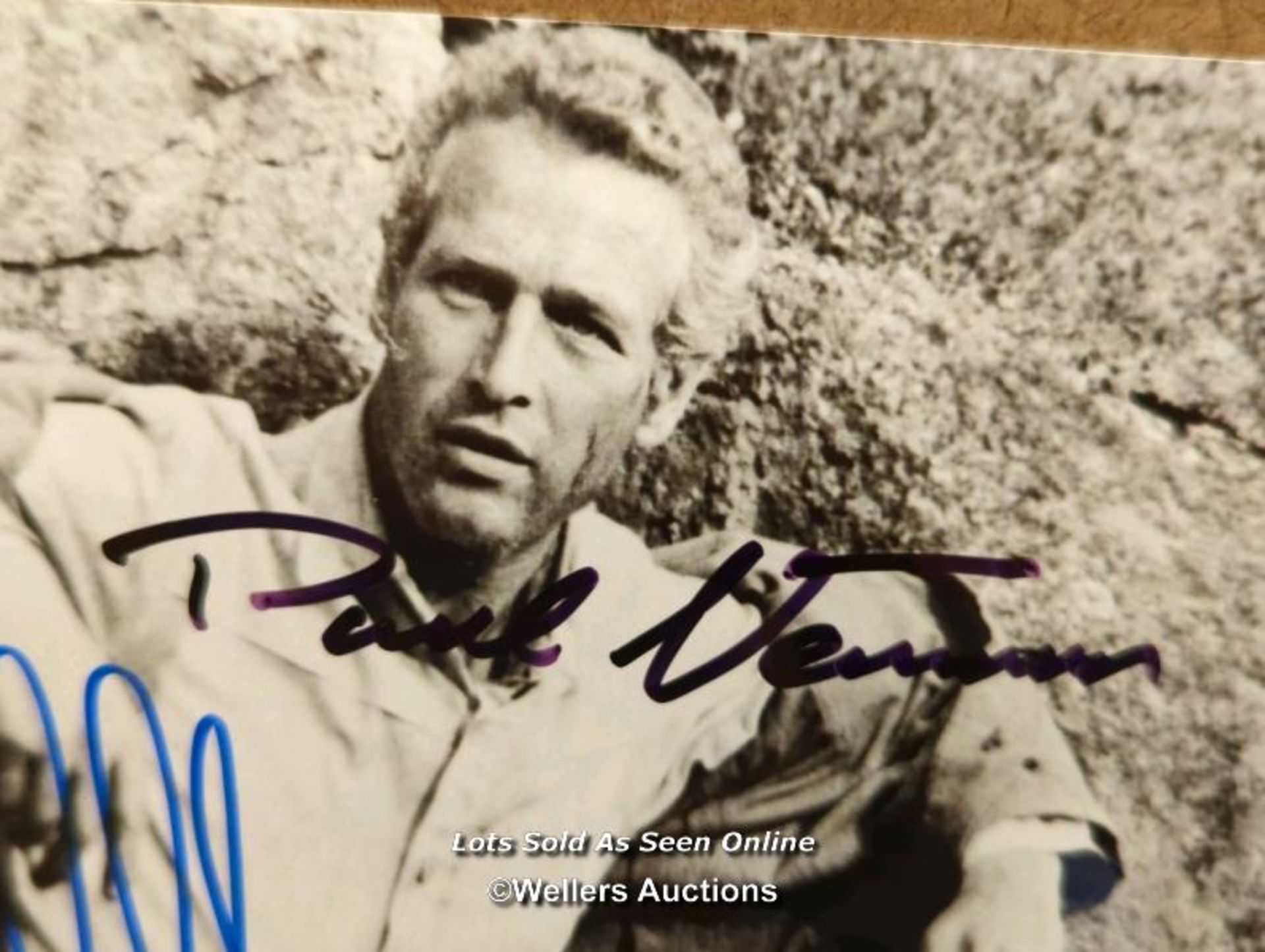 ROBERT REDFORD AND PAUL NEWMAN - PHOTO FROM BUTCH CASSIDY BEARING BOTH SIGNATURES WITH COAL - Image 4 of 5