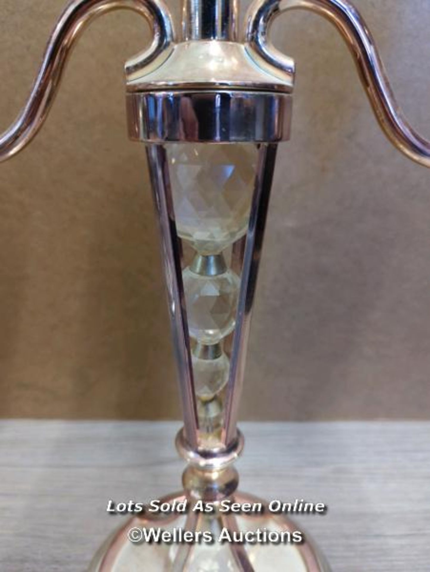 PAIR OF MODERN CANDLE HOLDERS, 36CM HIGH - Image 3 of 5