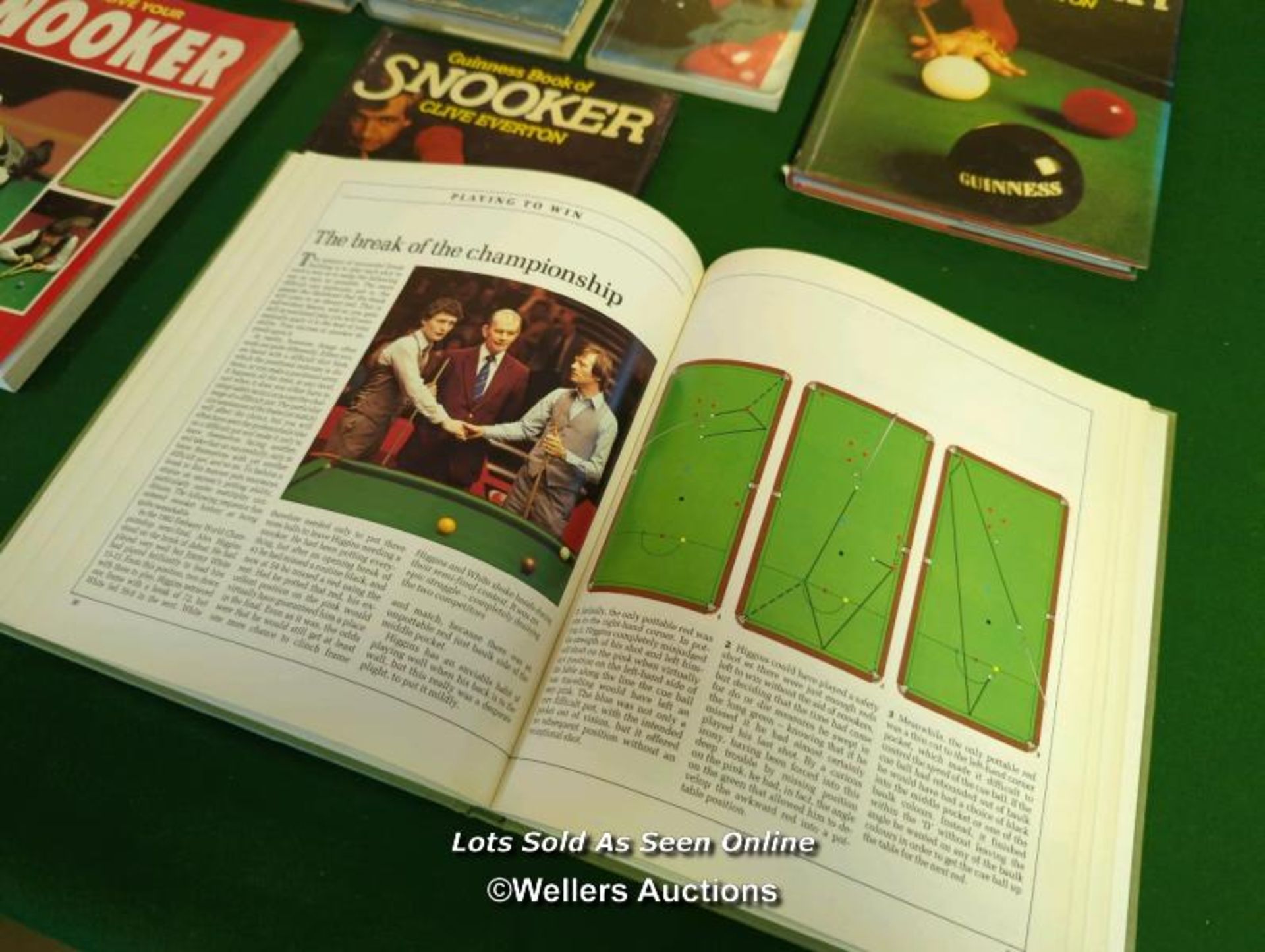 13X SNOOKER RELATED BOOKS INC. JOHN KARNEHM, CLIVE EVERTON, JOE DAVIS AND MORE [THIS LOT WILL NEED - Image 2 of 5
