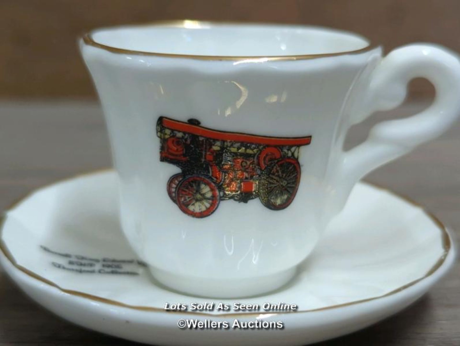 ROYAL ALBERT BONE CHINA CUP AND A MINIATURE CUP - Image 3 of 4